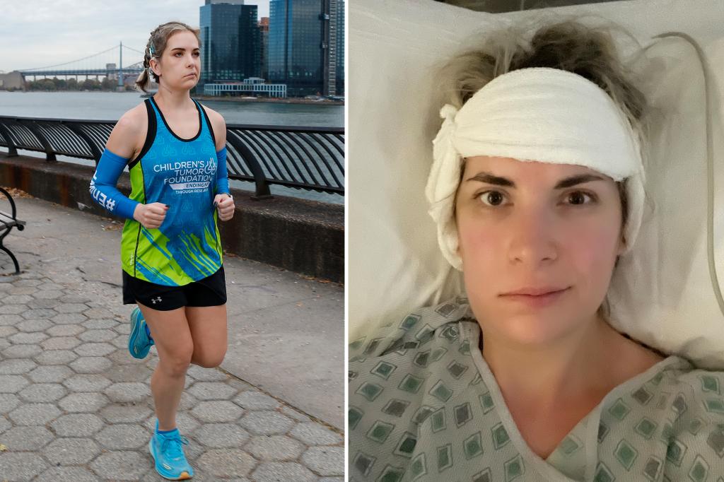 The NYC marathon runner recently had major brain surgery